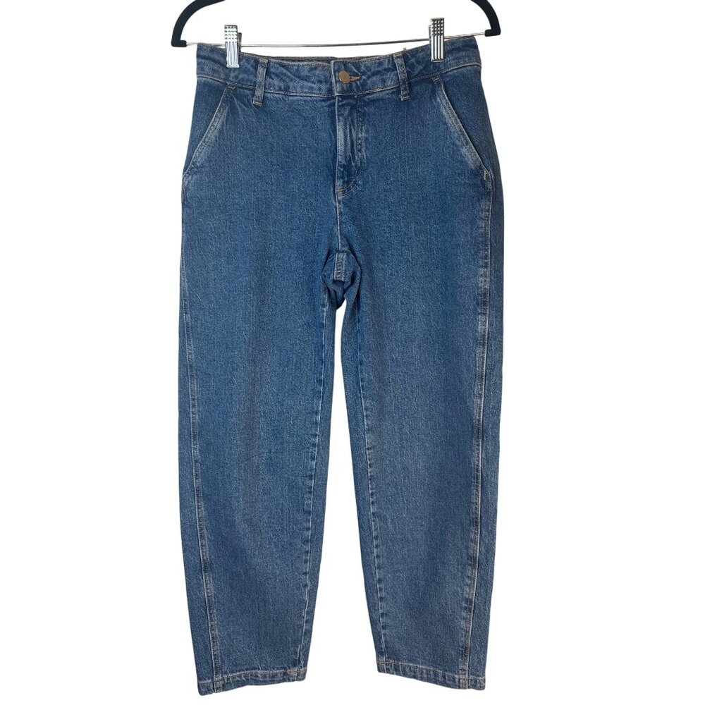 2/$30 ZARA Size 4 Blue Denim Straight-Leg Jeans